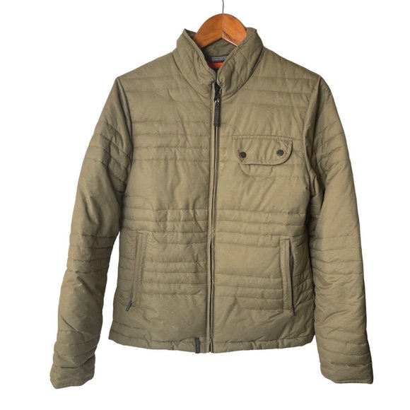 Merrell Align Zip Up Quilted Zip Pockets Puffer Jacket Sage Women Size M - Picture 1 of 8